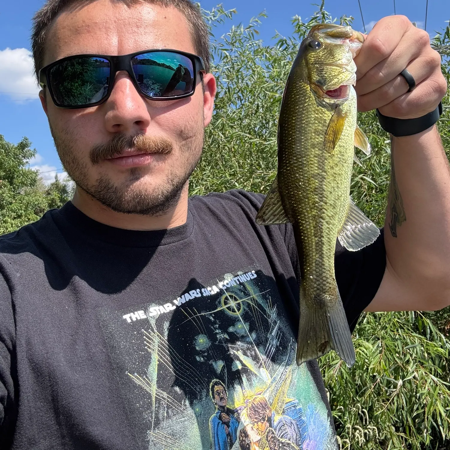 Largemouth bass caught on Fishbrain