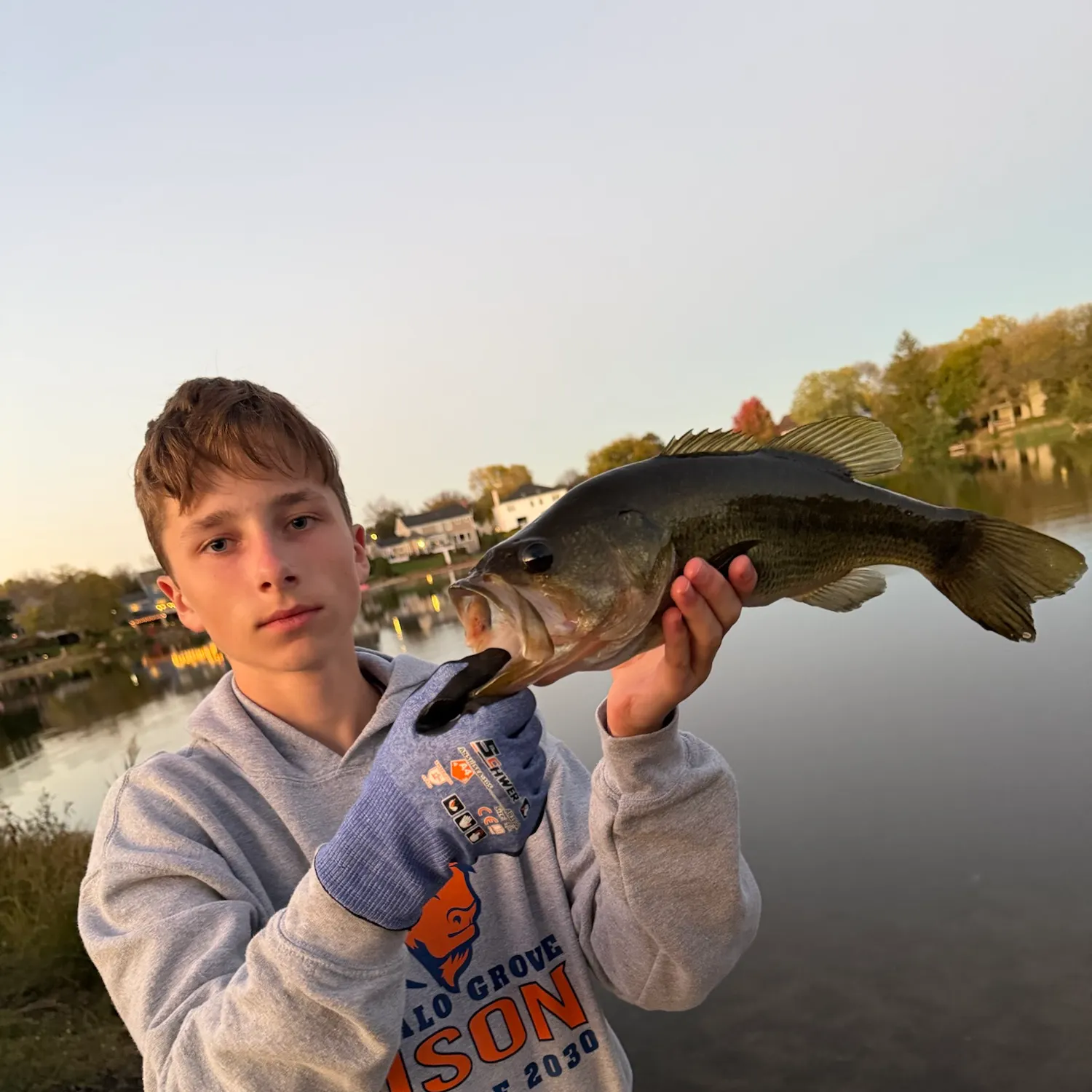 Largemouth bass caught on Fishbrain