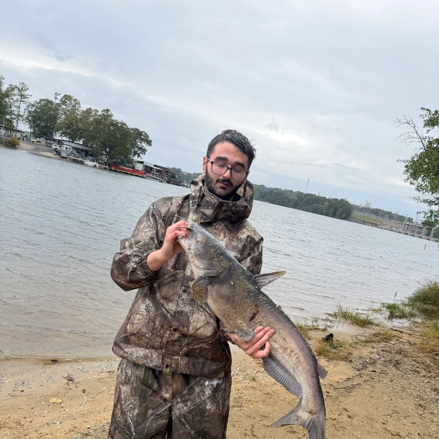 Blue catfish caught on Fishbrain