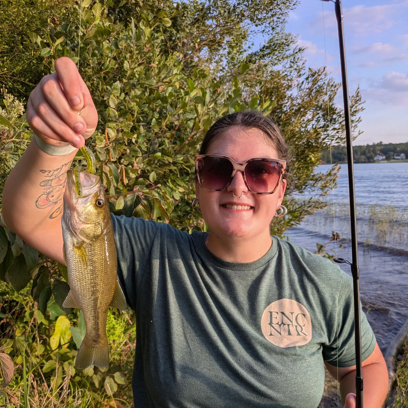 Largemouth bass caught on Fishbrain
