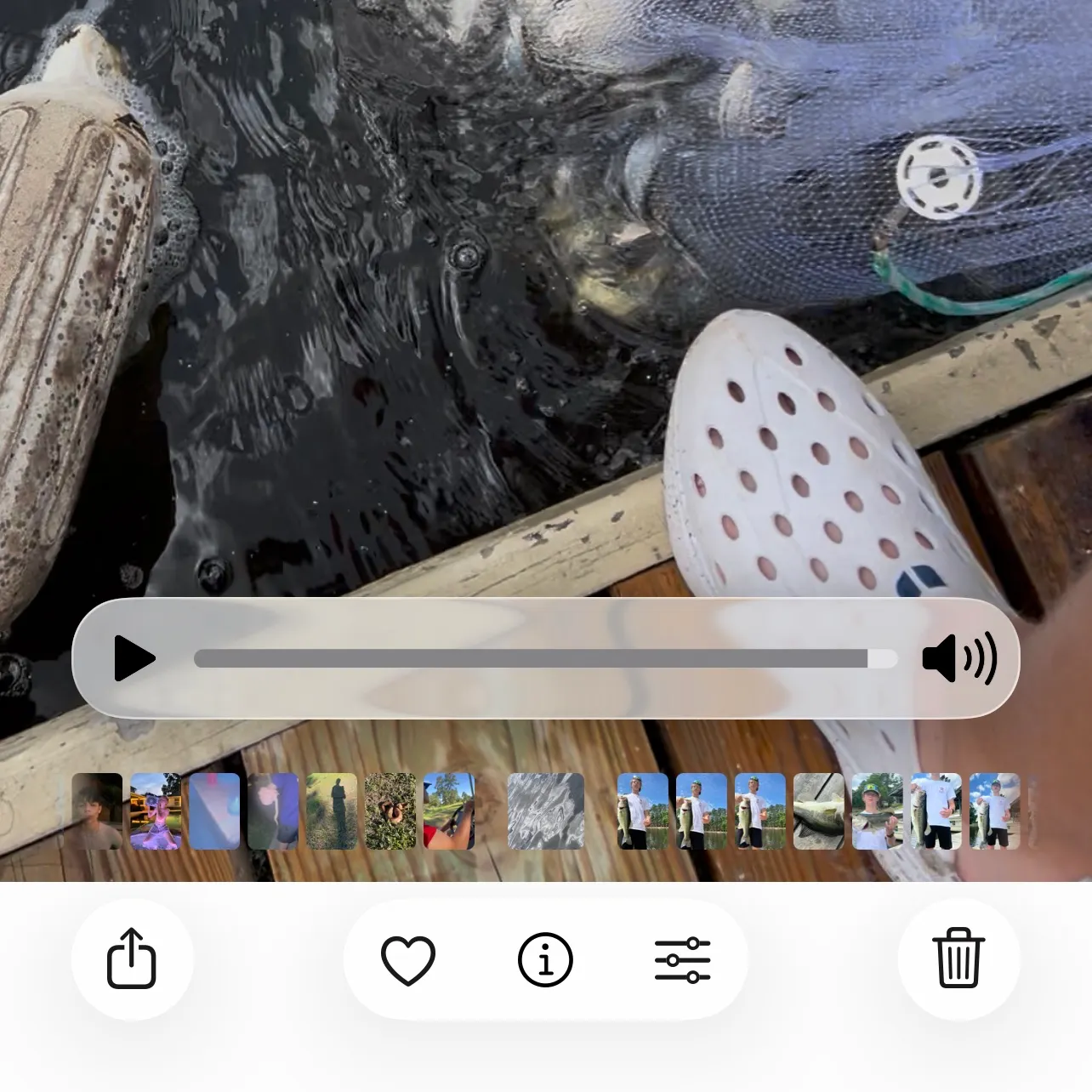 recently logged catches