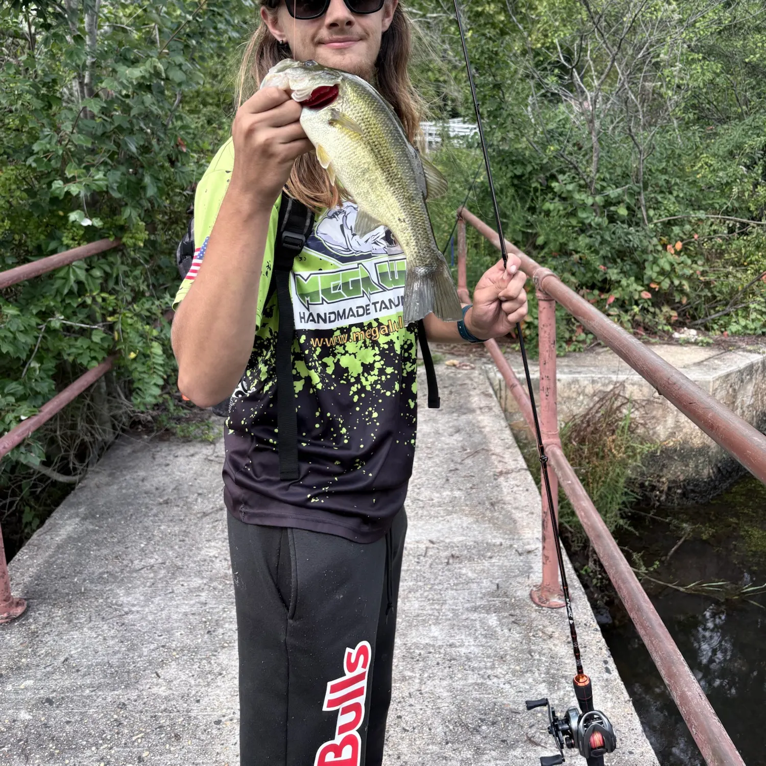 Largemouth bass caught on Fishbrain