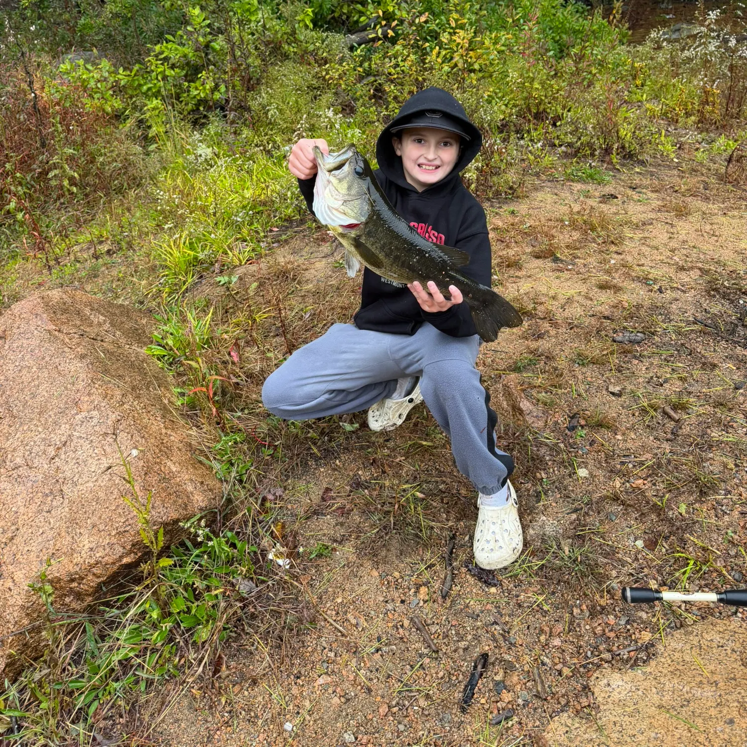 Largemouth bass caught on Fishbrain
