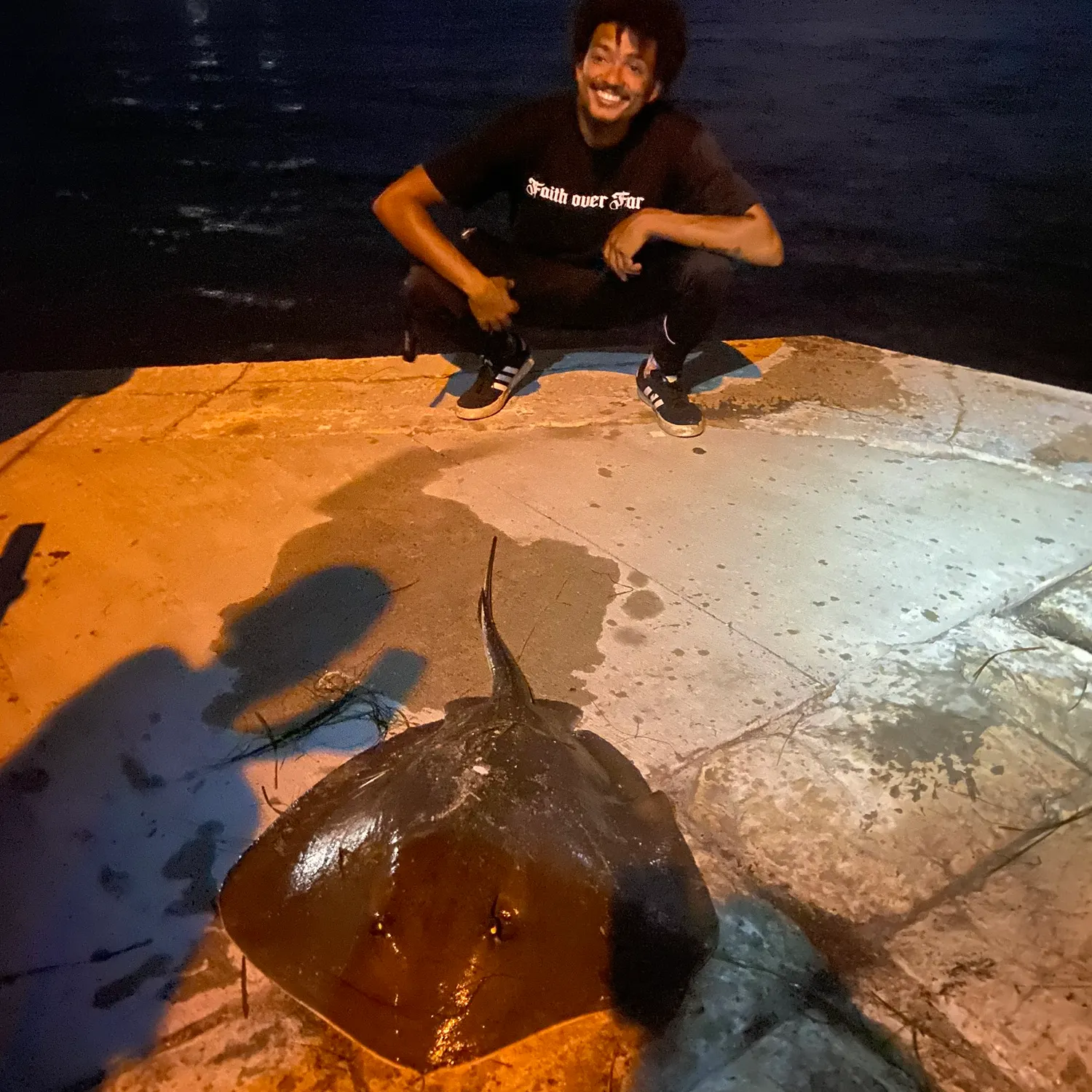Southern stingray caught on Fishbrain