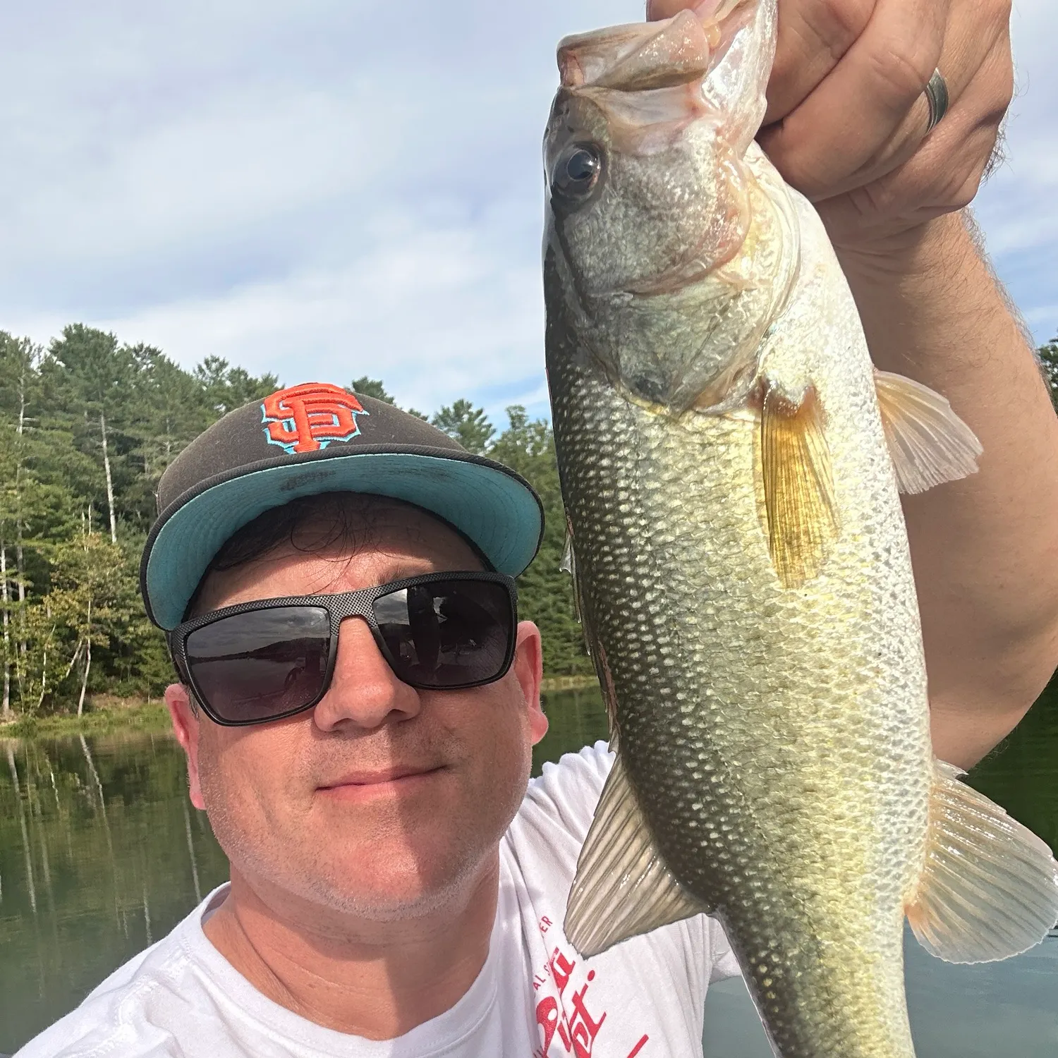 Largemouth bass caught on Fishbrain