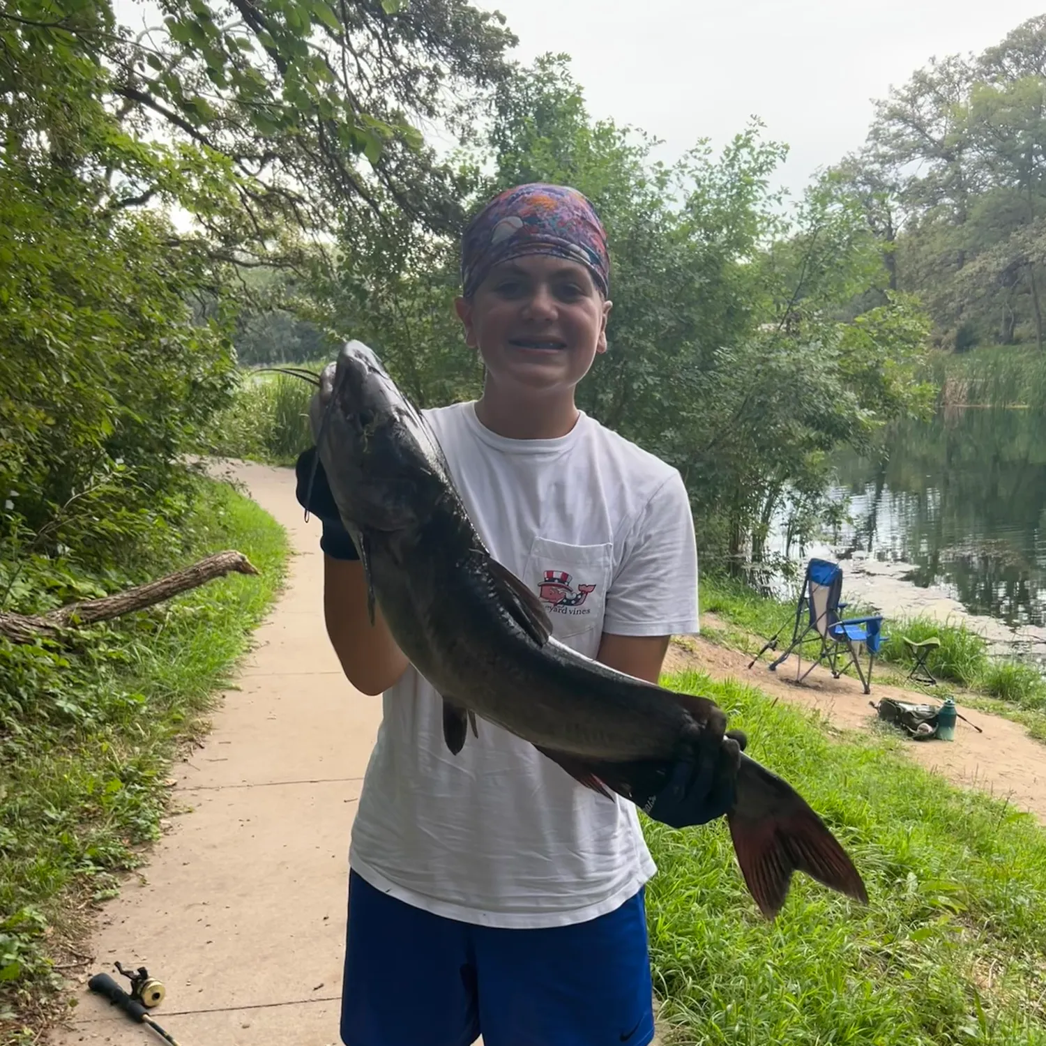 Channel catfish caught on Fishbrain