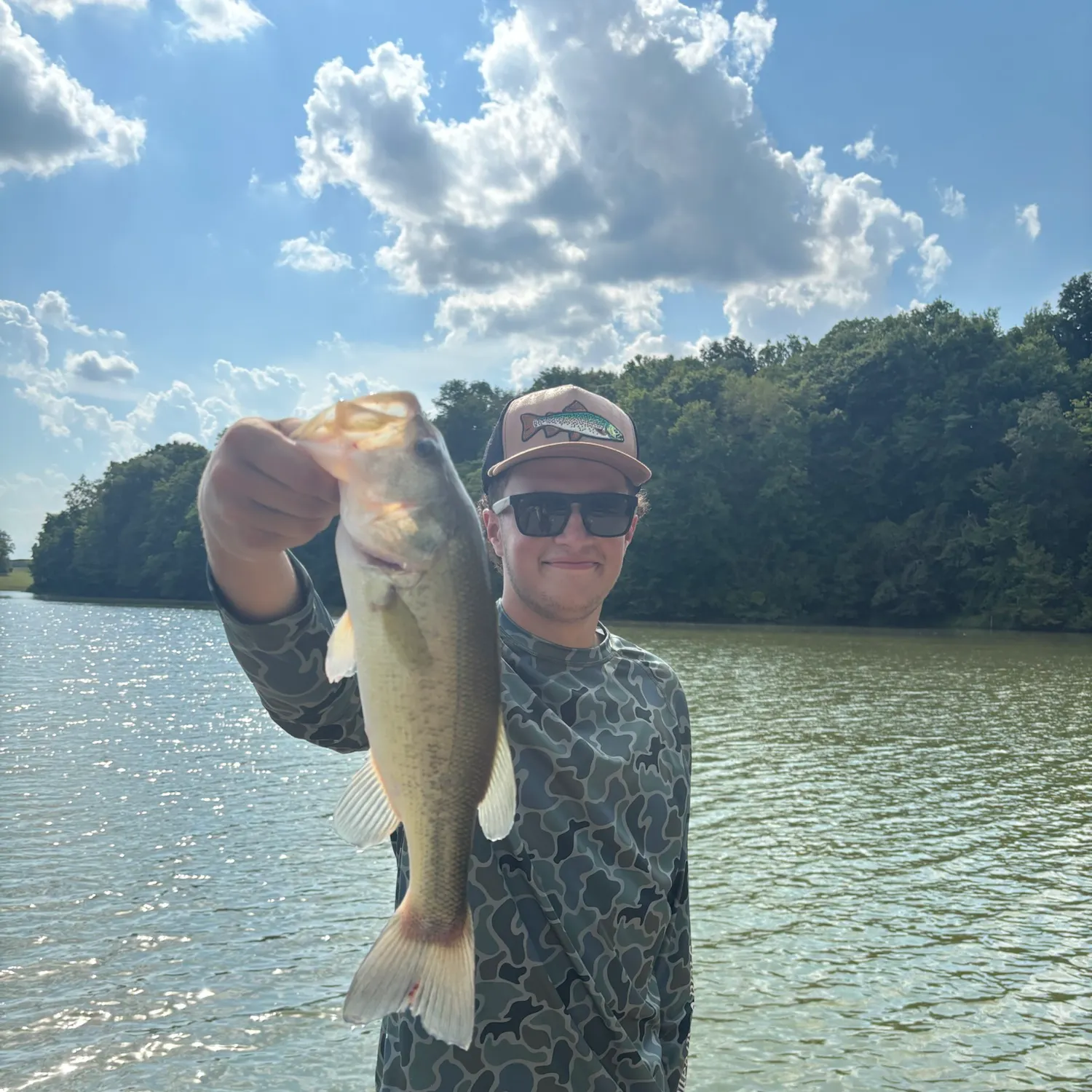 Largemouth bass caught on Fishbrain
