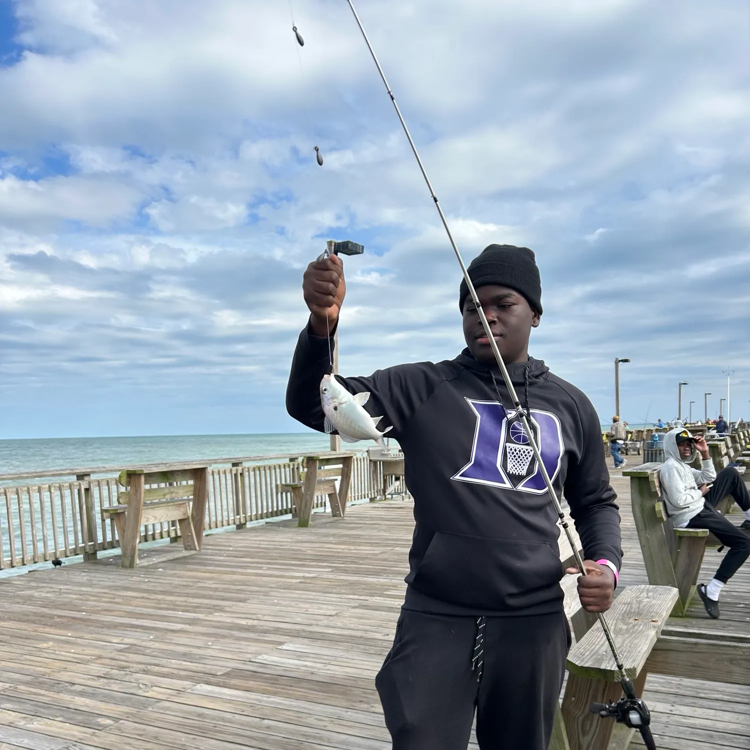 Spot croaker caught on Fishbrain