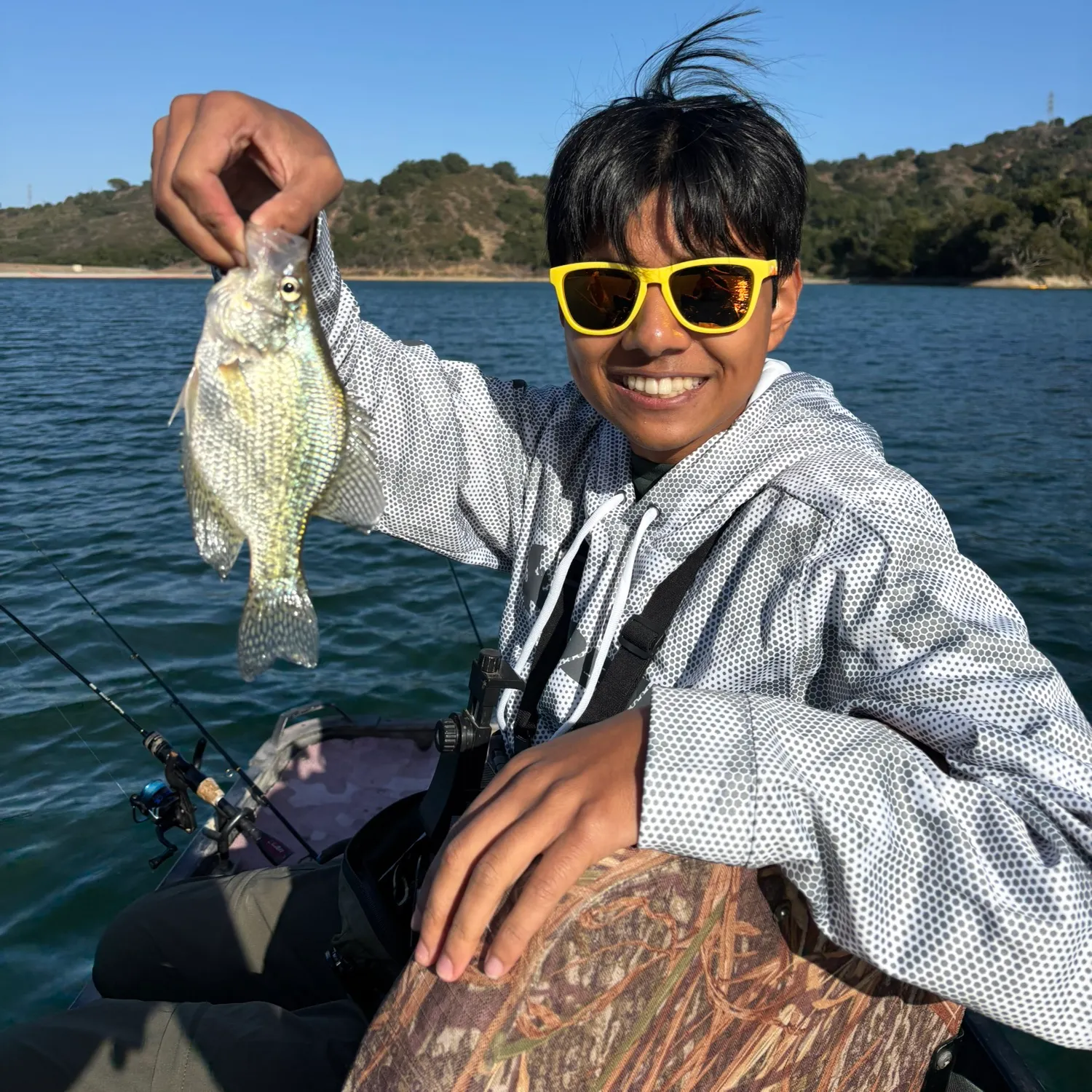Black crappie caught on Fishbrain