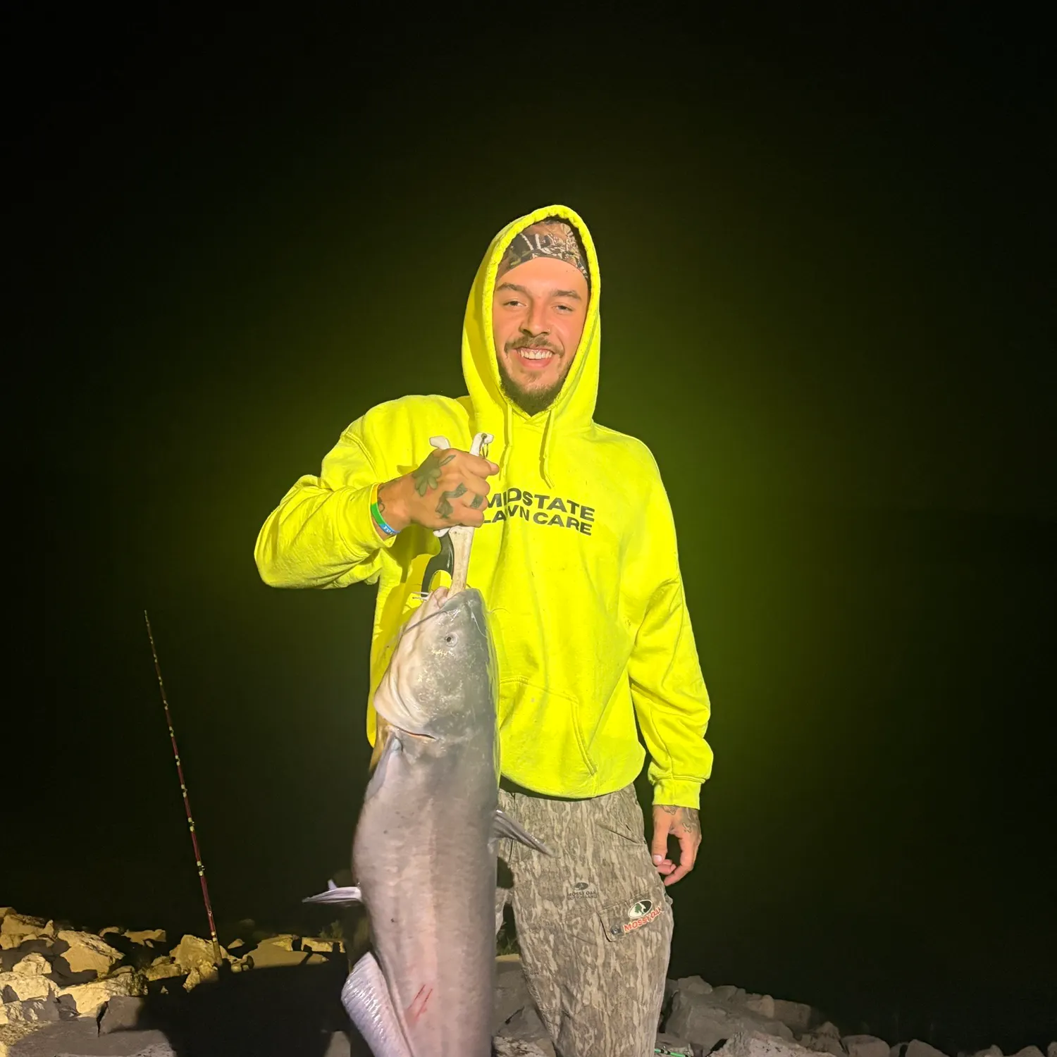 Blue catfish caught on Fishbrain