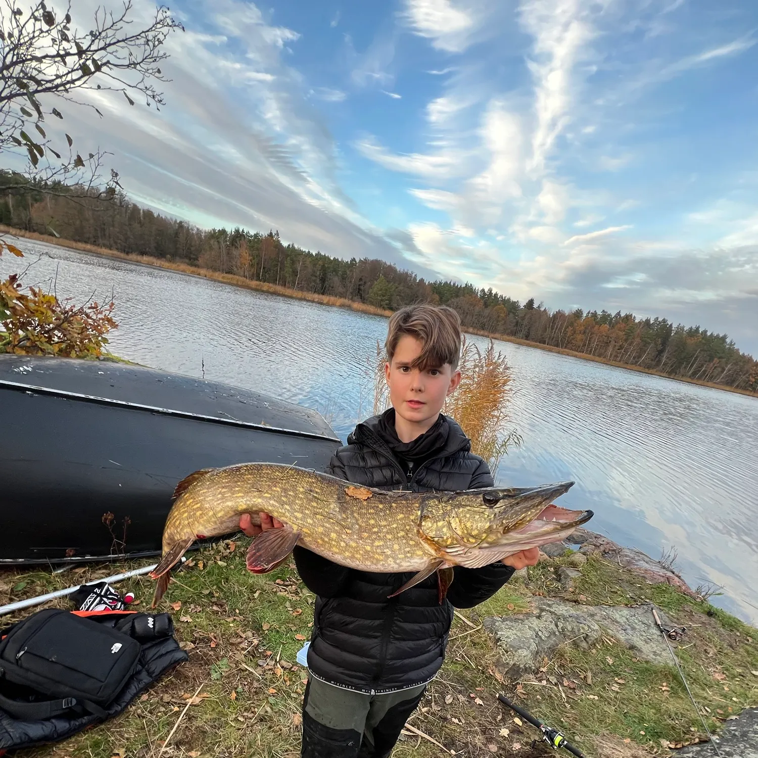 Northern pike caught on Fishbrain