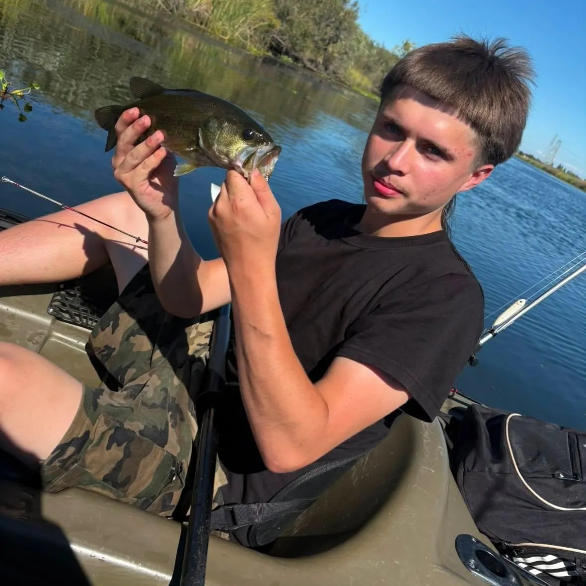 Largemouth bass caught on Fishbrain