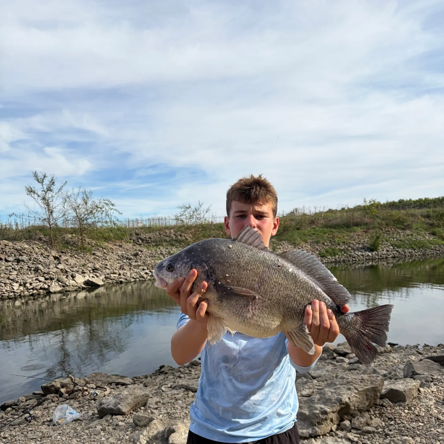 Freshwater drum caught on Fishbrain