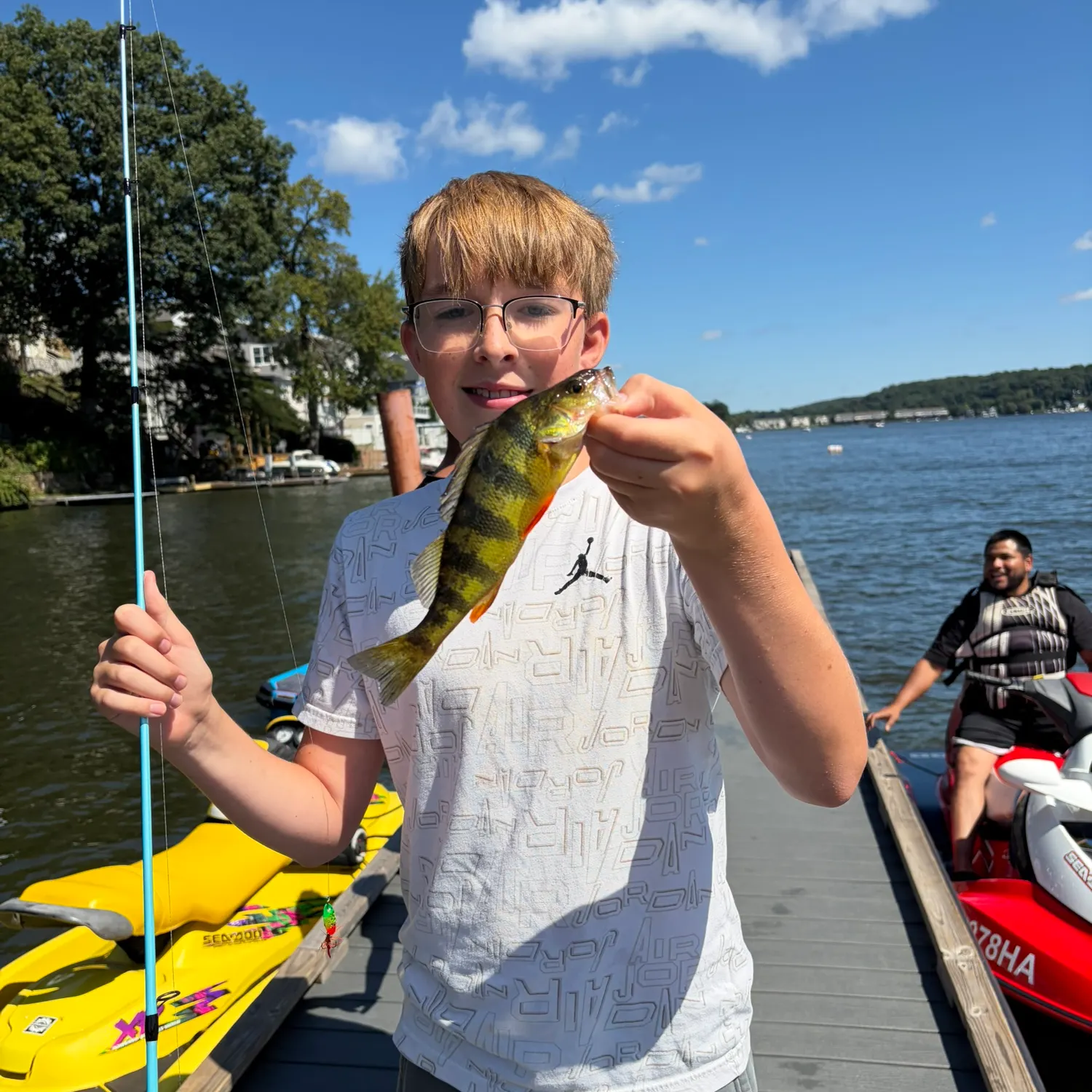 Yellow perch caught on Fishbrain