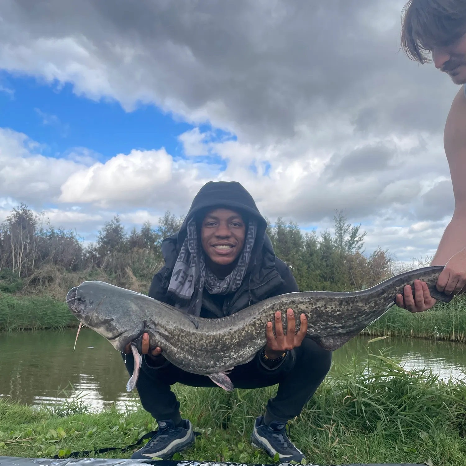 Wels catfish caught on Fishbrain