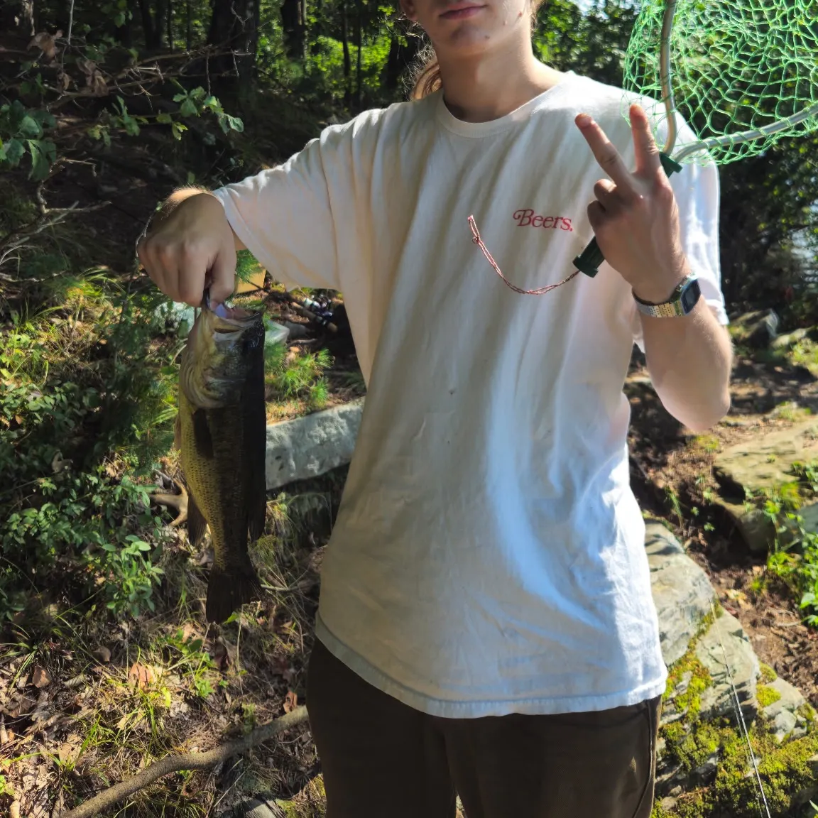 Largemouth bass caught on Fishbrain