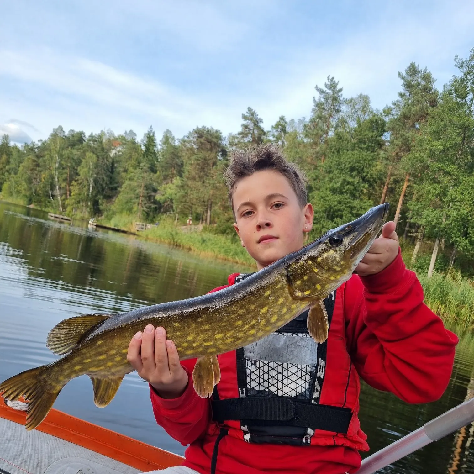 Northern pike caught on Fishbrain