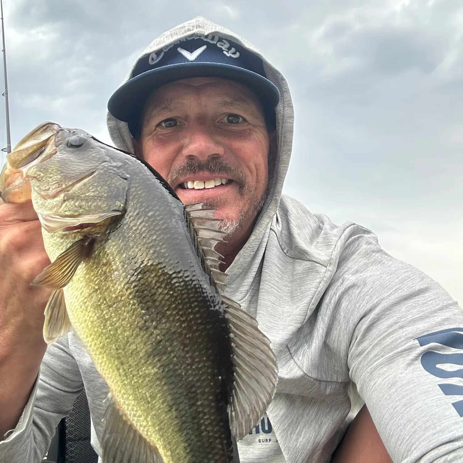 Largemouth bass caught on Fishbrain