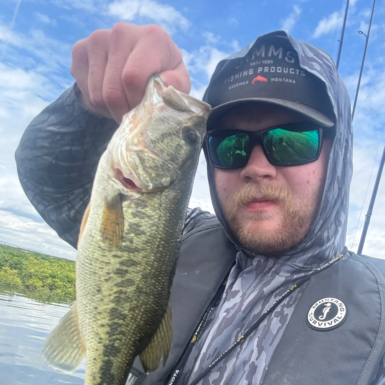 Largemouth bass caught on Fishbrain