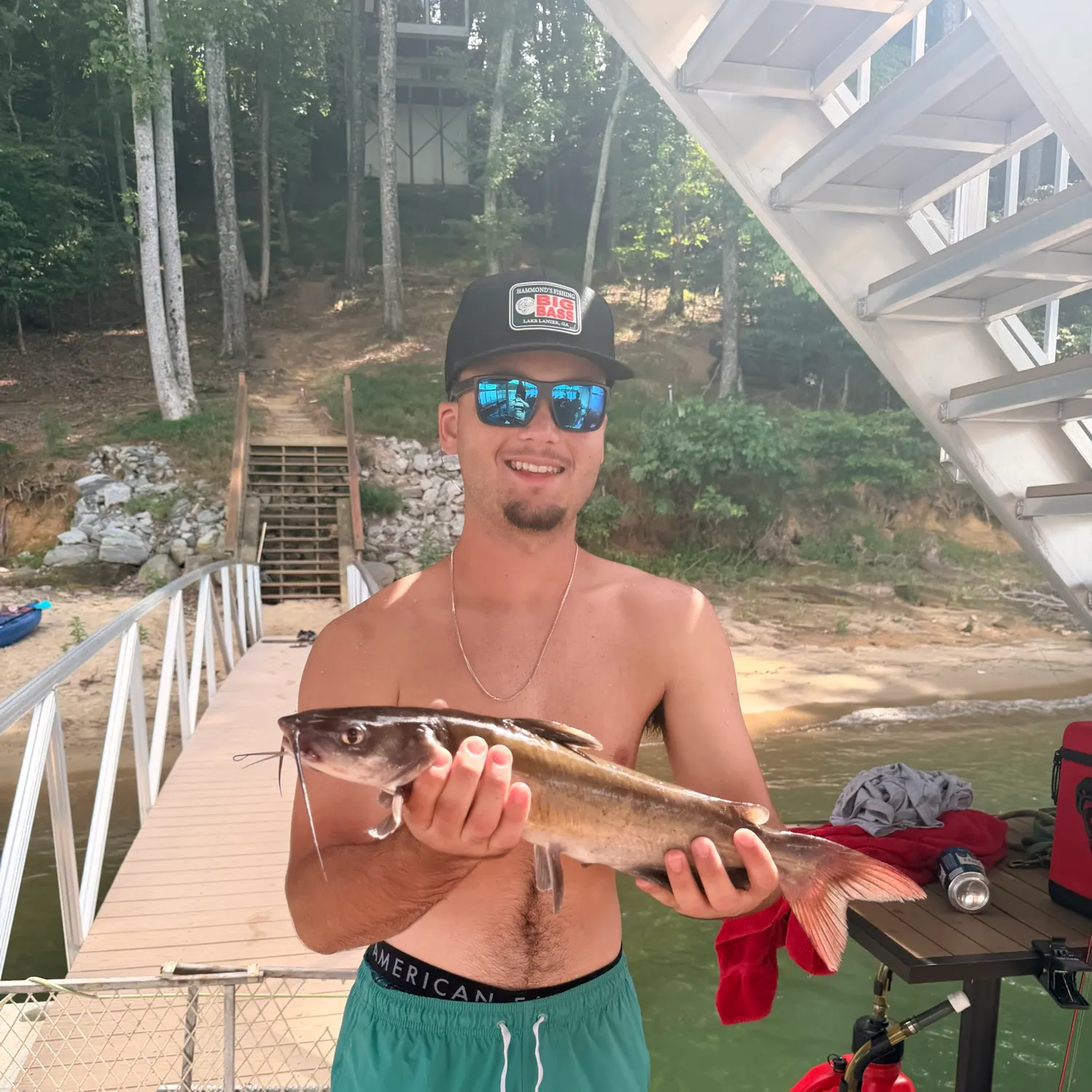 Channel catfish caught on Fishbrain
