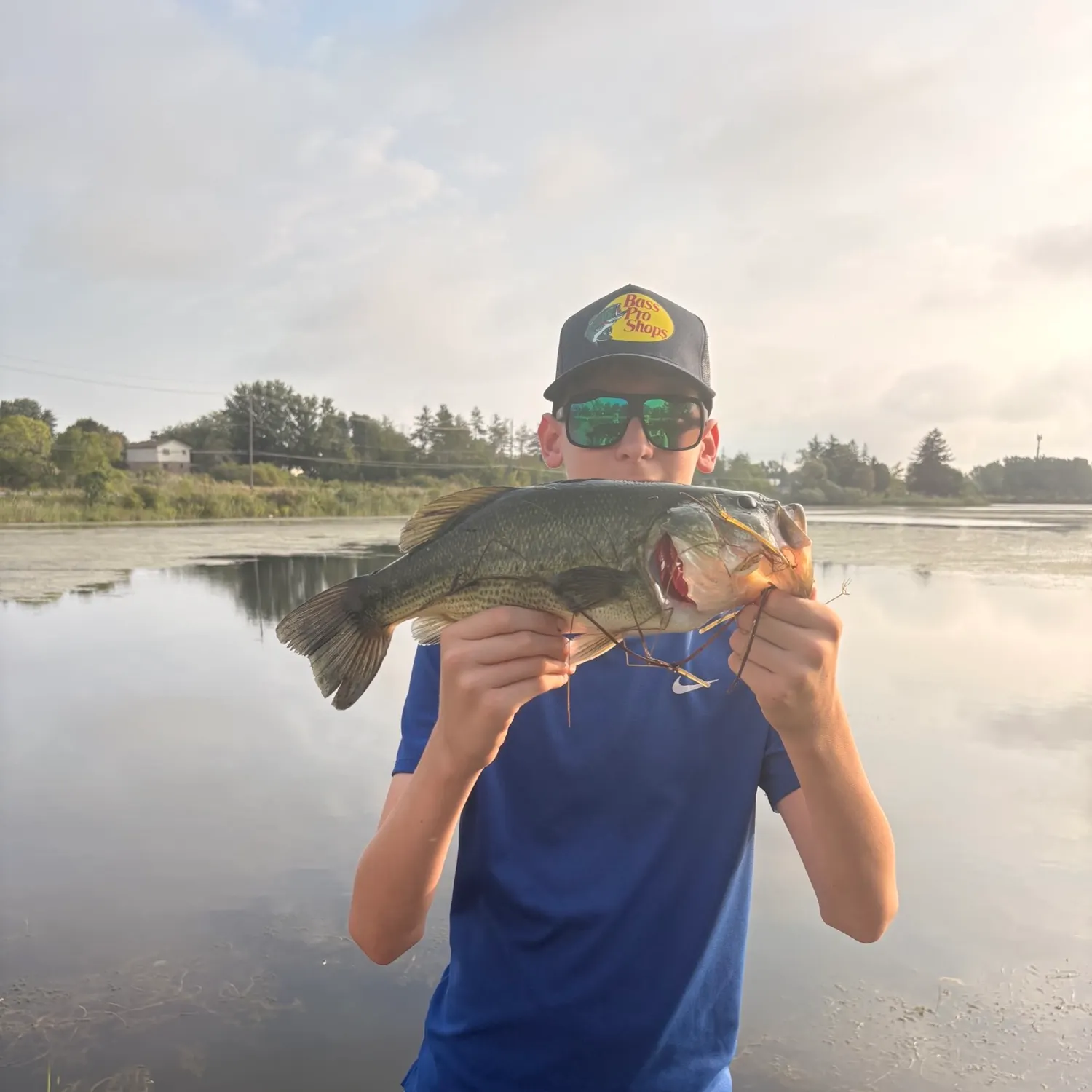 Largemouth bass caught on Fishbrain