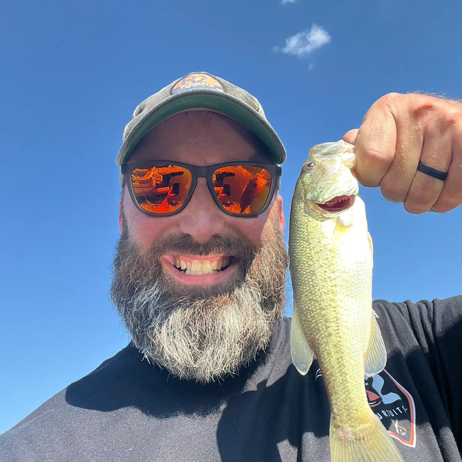 Largemouth bass caught on Fishbrain