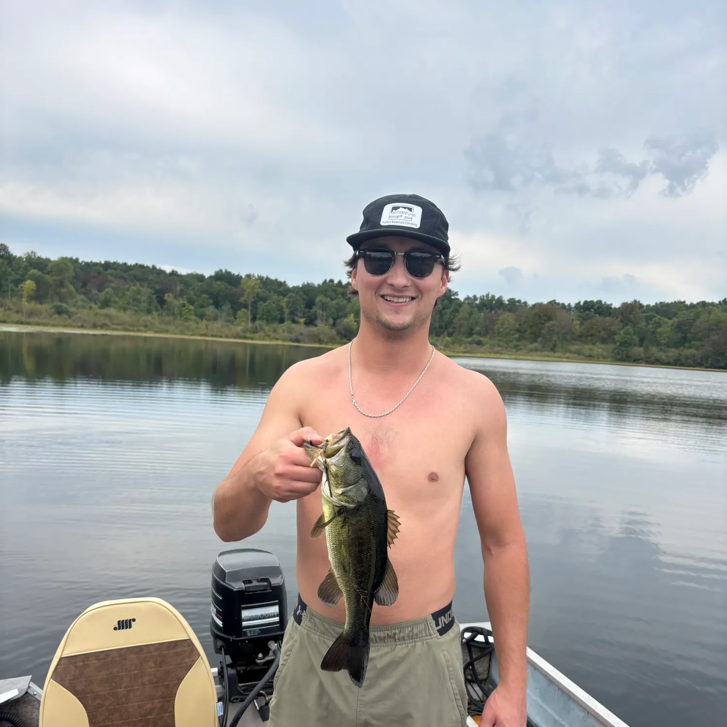 Largemouth bass caught on Fishbrain