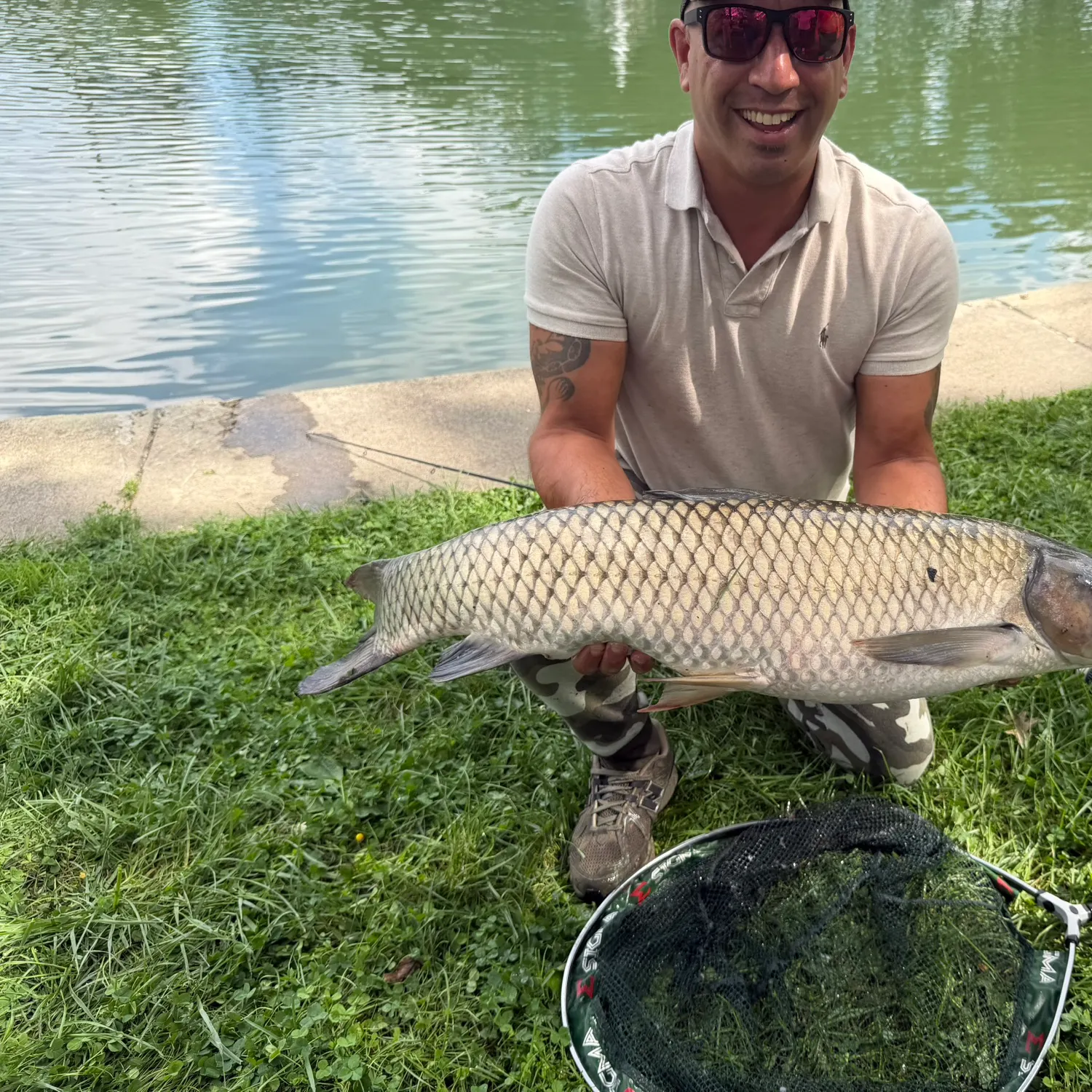 Grass carp caught on Fishbrain