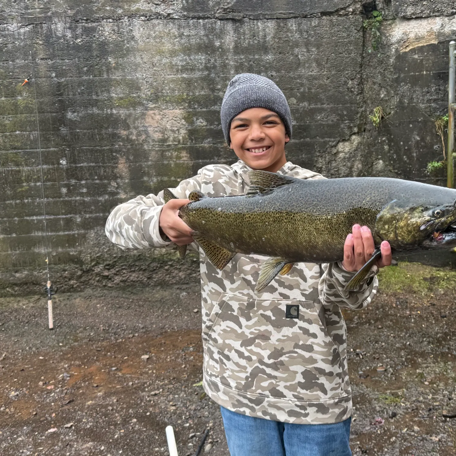 Chinook salmon caught on Fishbrain