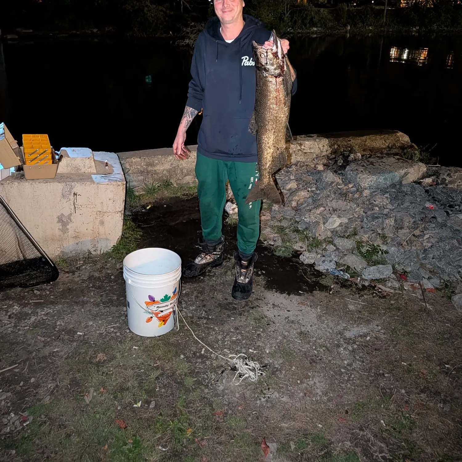 Coho salmon caught on Fishbrain