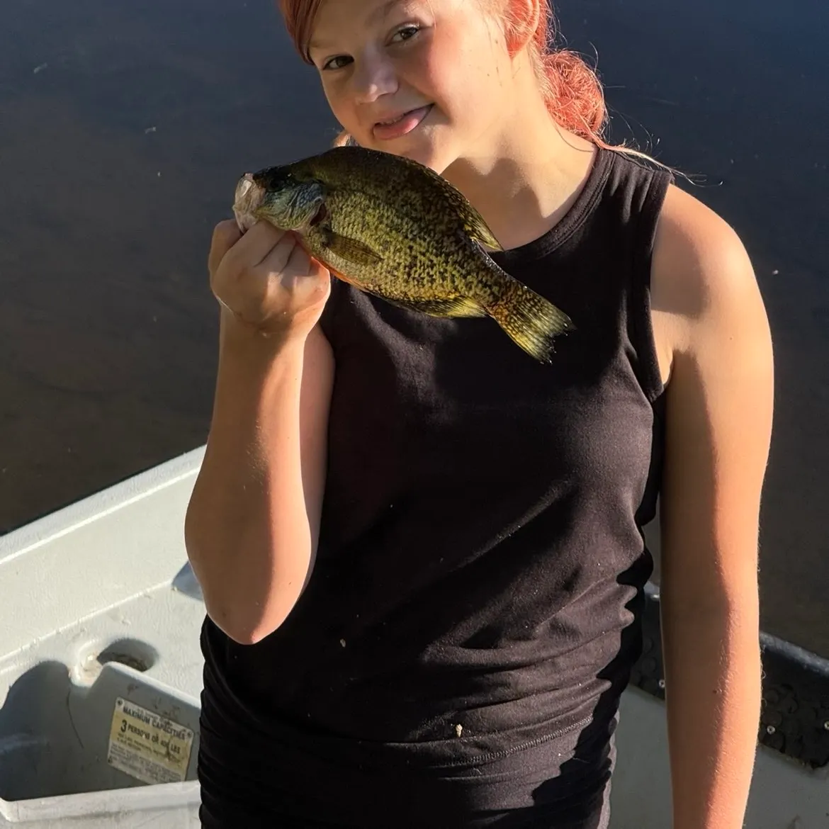 Black crappie caught on Fishbrain