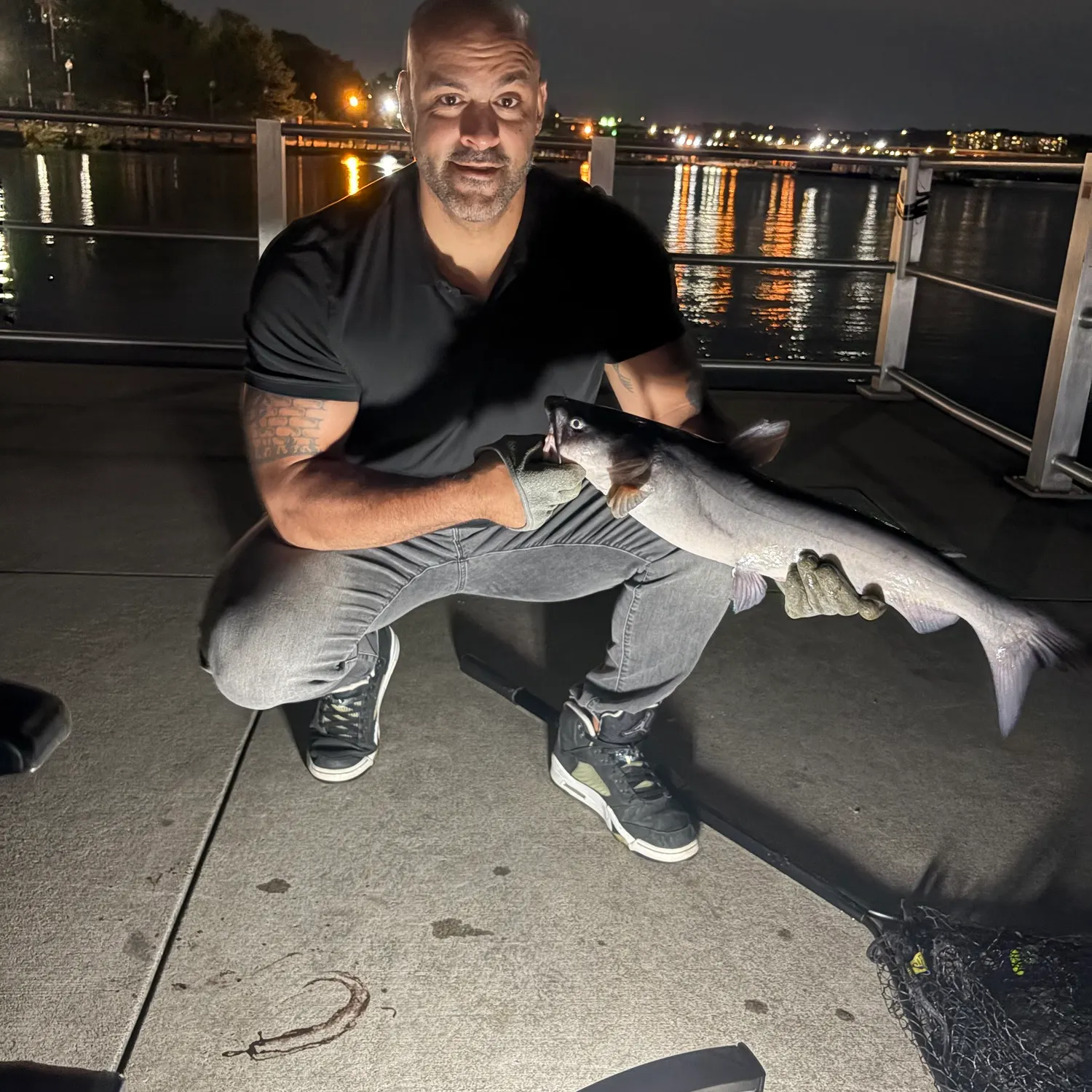 Blue catfish caught on Fishbrain