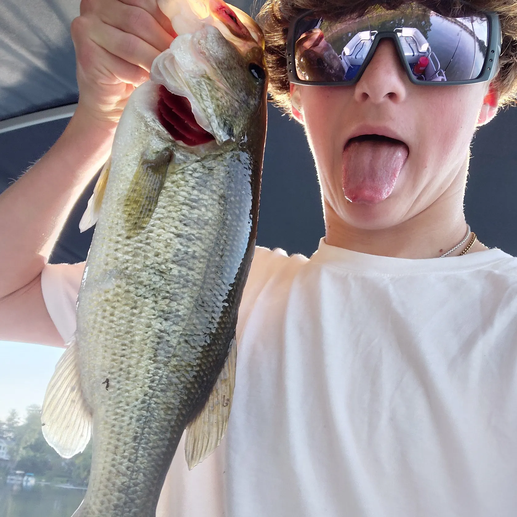 Largemouth bass caught on Fishbrain