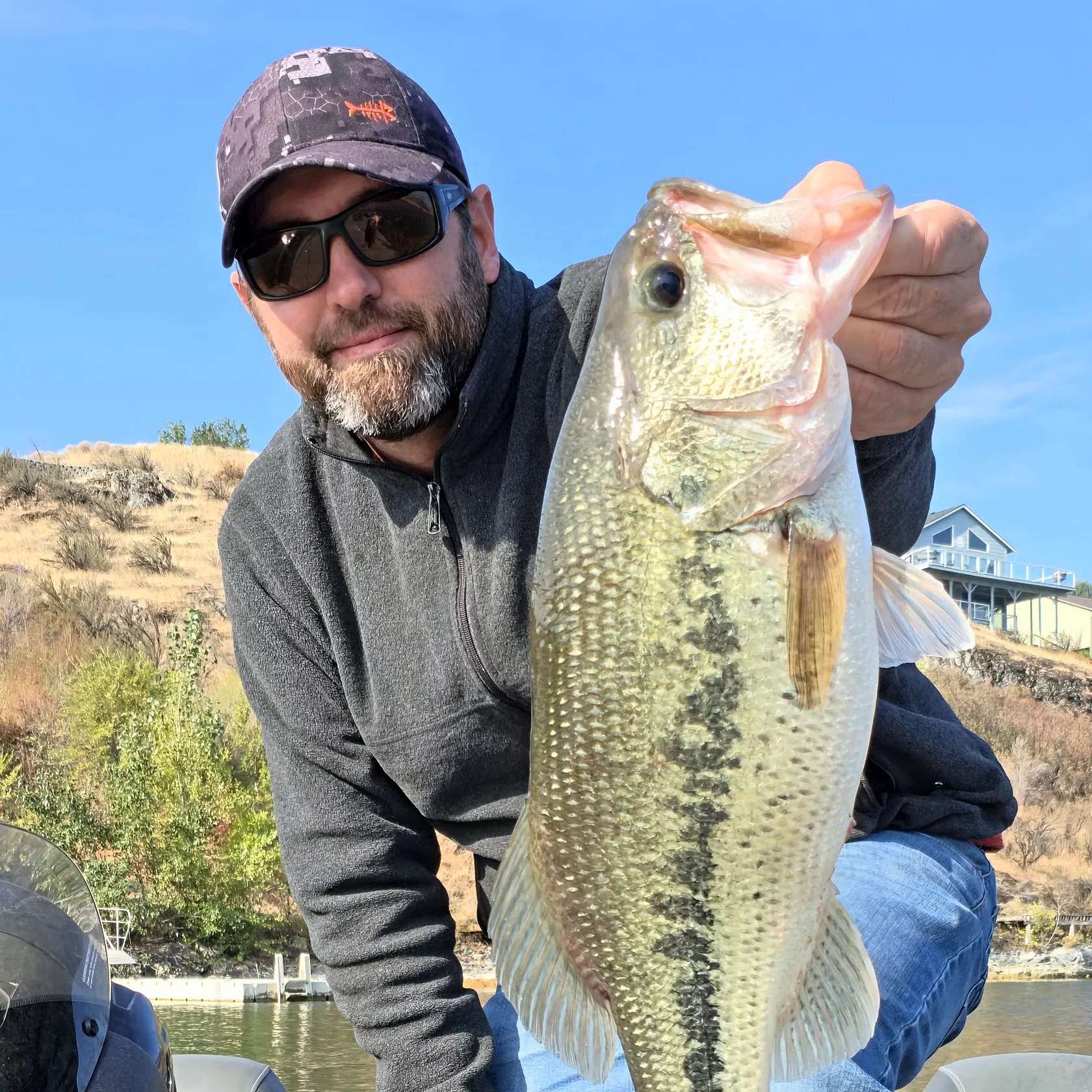 Largemouth bass caught on Fishbrain