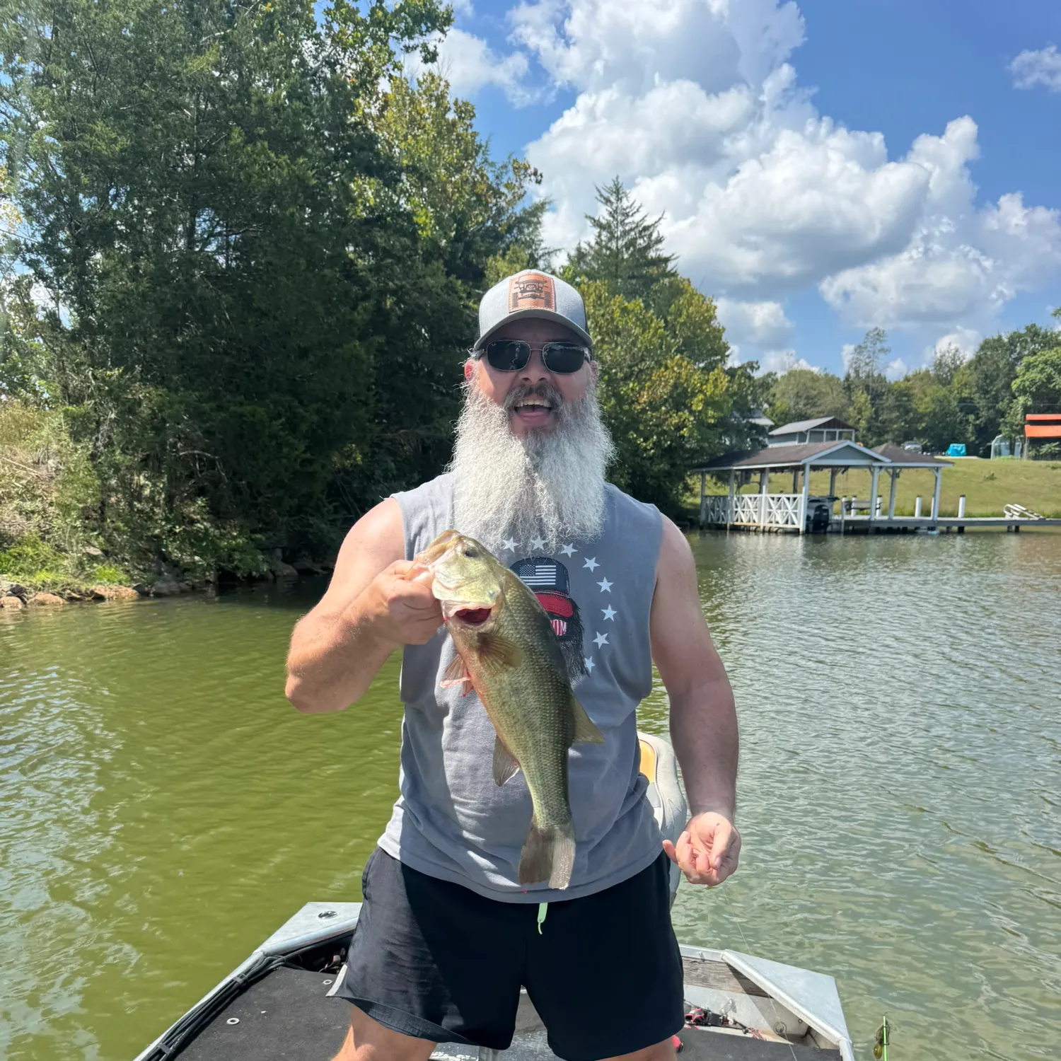 Largemouth bass caught on Fishbrain