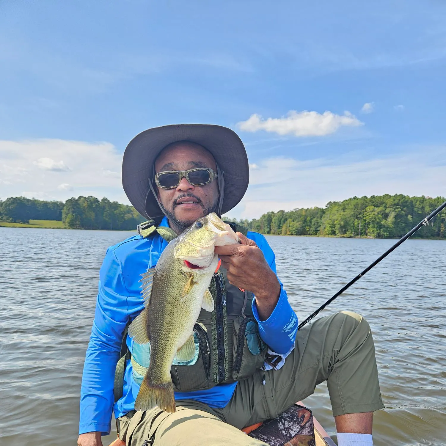 Largemouth bass caught on Fishbrain