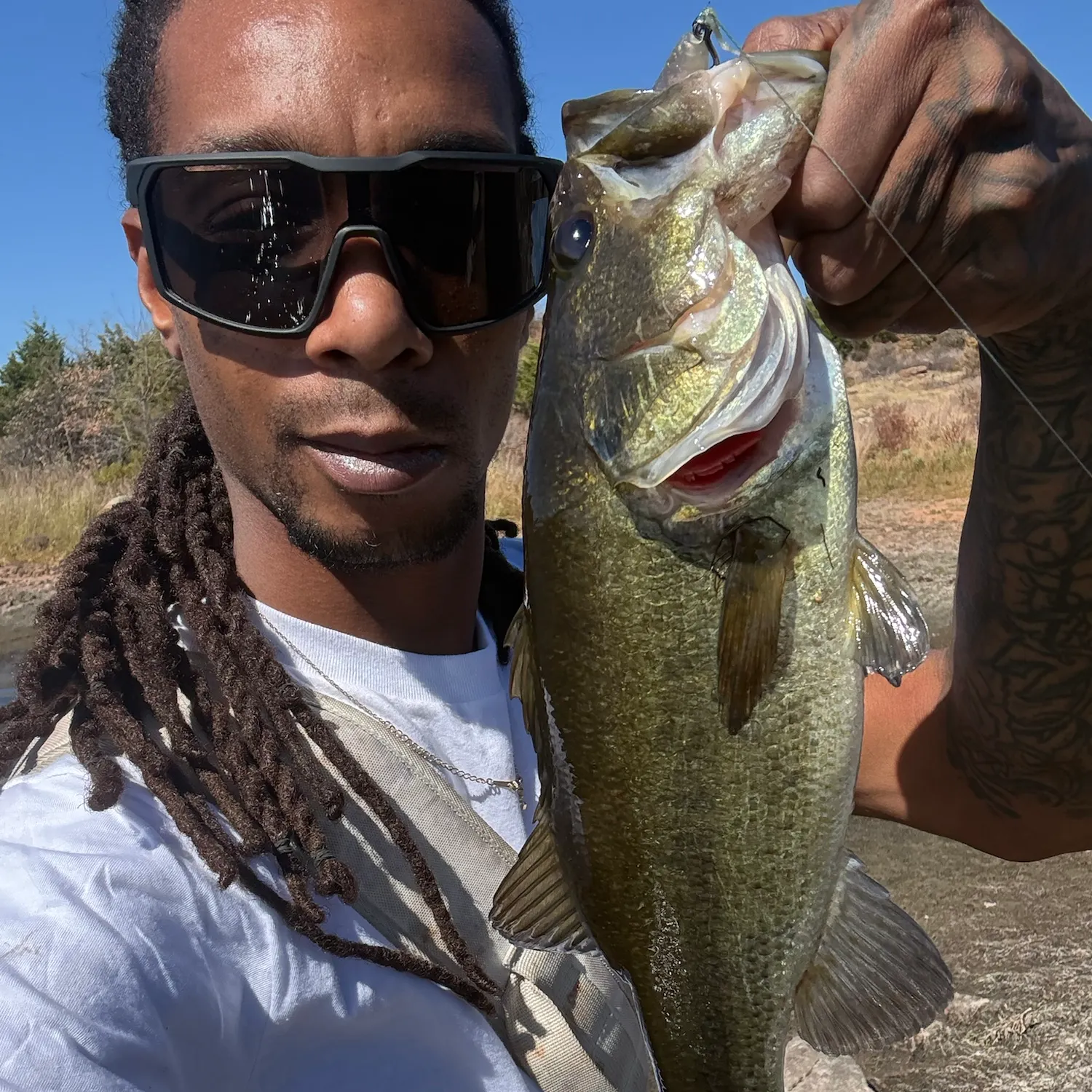 Largemouth bass caught on Fishbrain