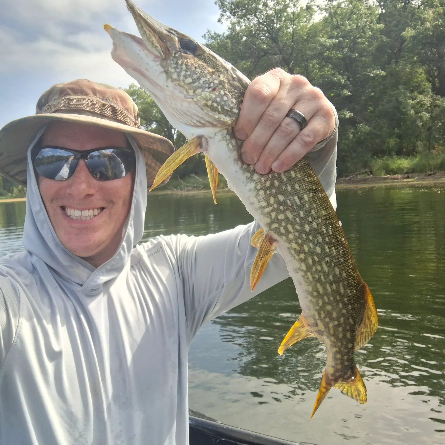 Northern pike caught on Fishbrain