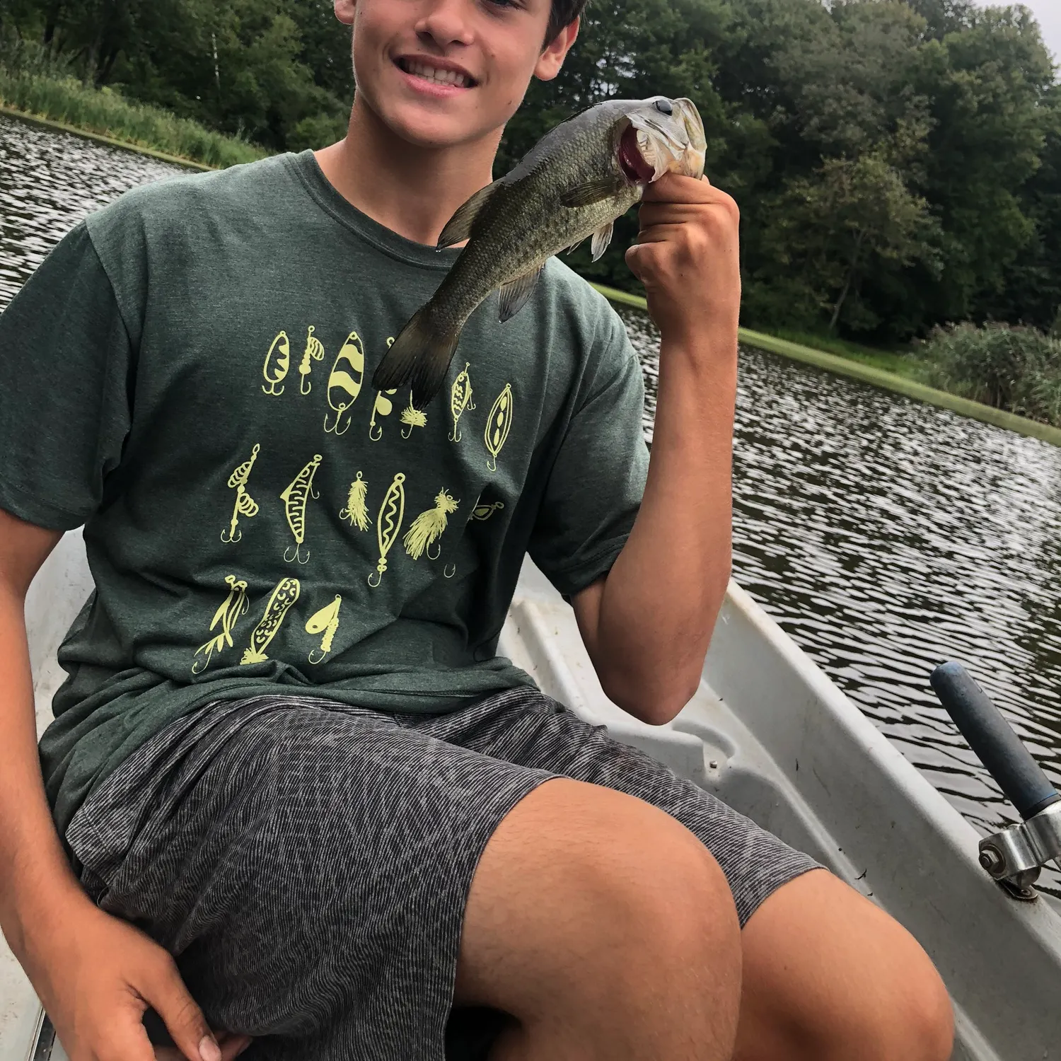 Largemouth bass caught on Fishbrain