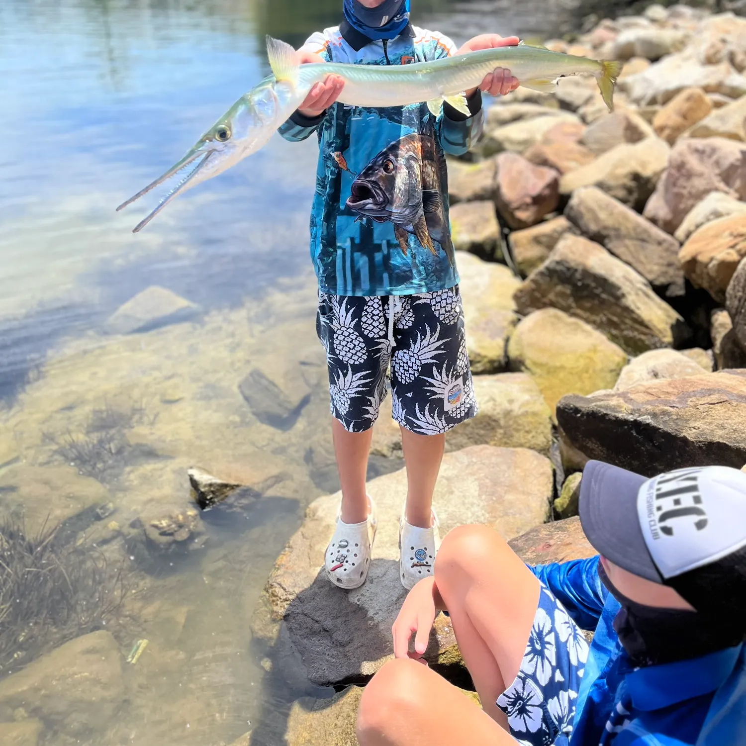 The most recent Flat needlefish catches on Fishbrain