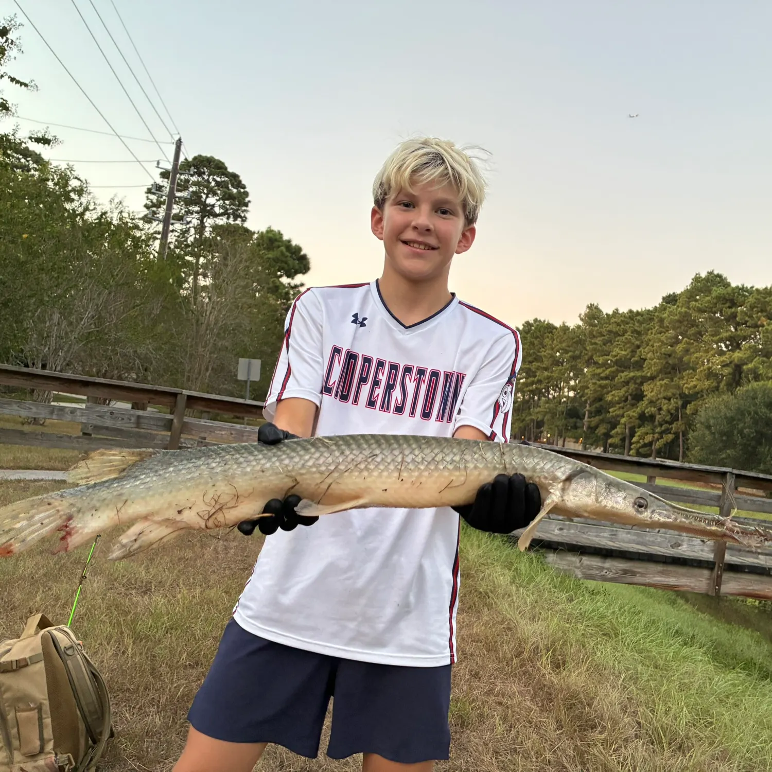 Alligator gar caught on Fishbrain
