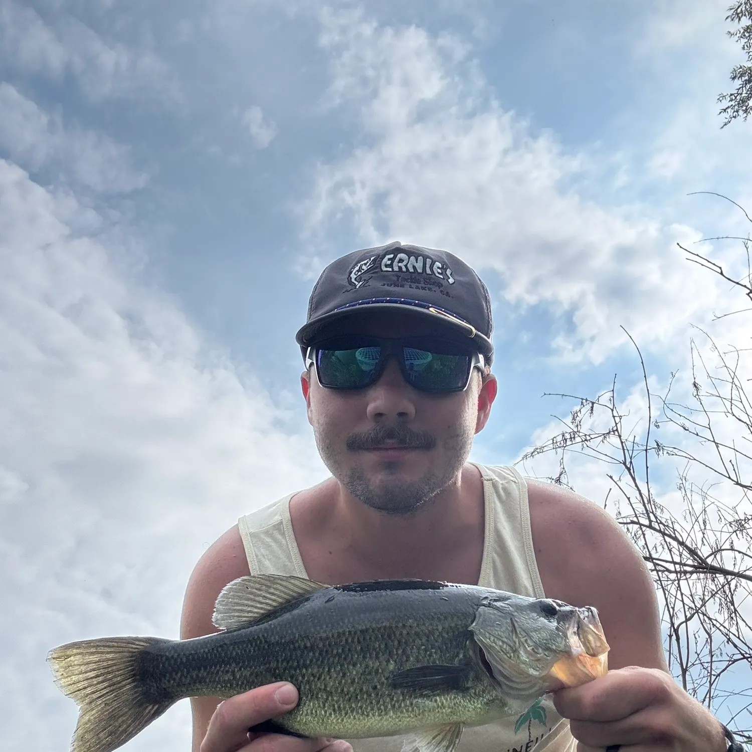 Largemouth bass caught on Fishbrain