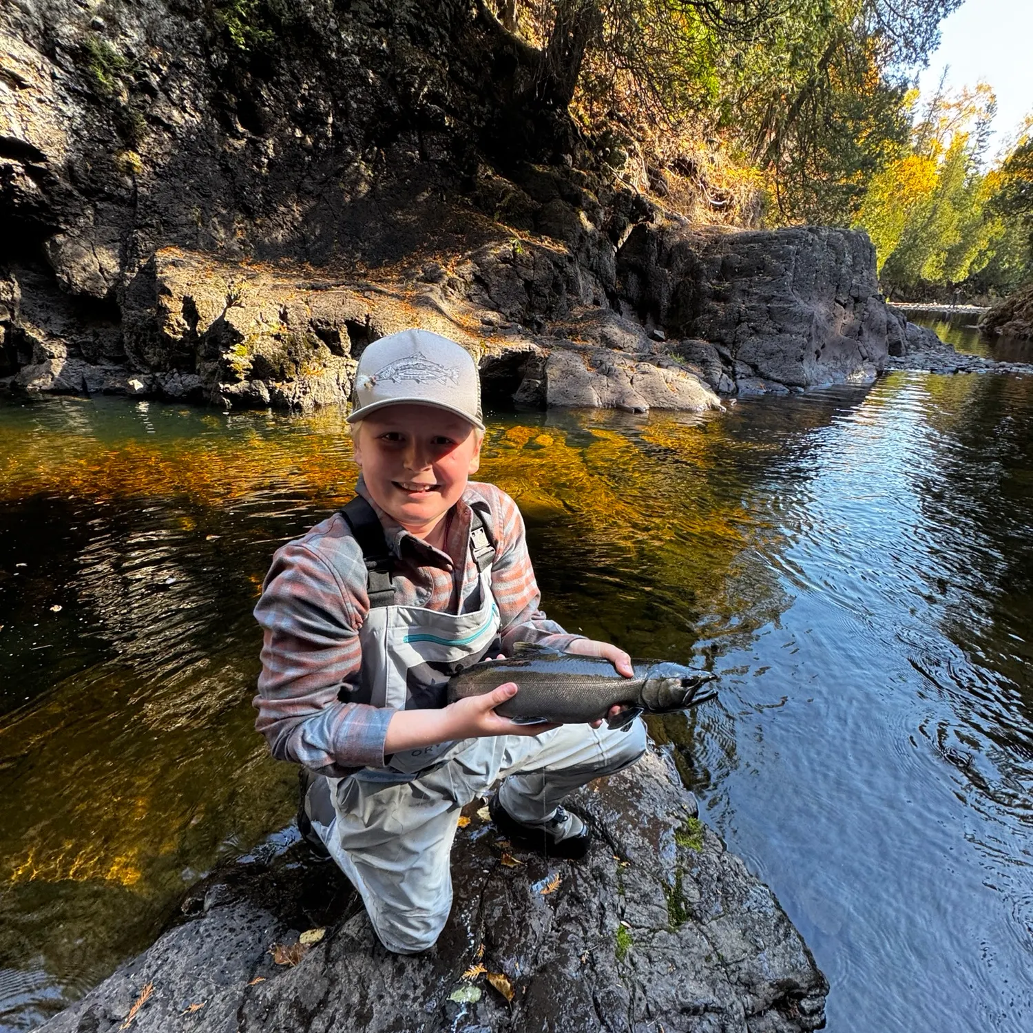 Coho salmon caught on Fishbrain