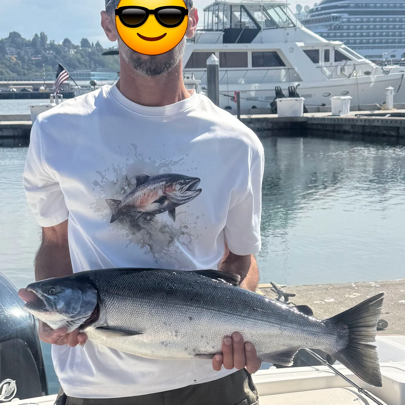 Coho salmon caught on Fishbrain