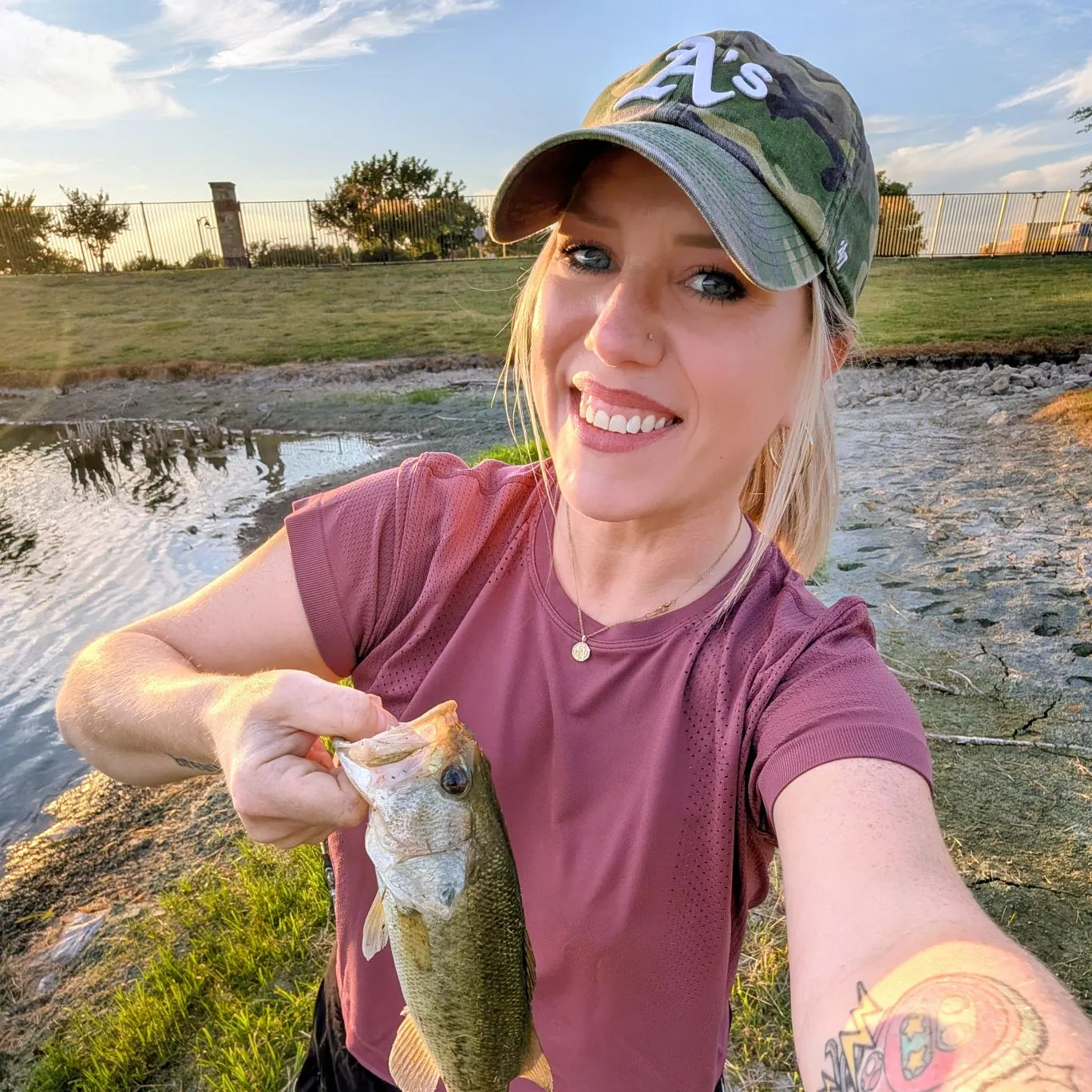 Largemouth bass caught on Fishbrain