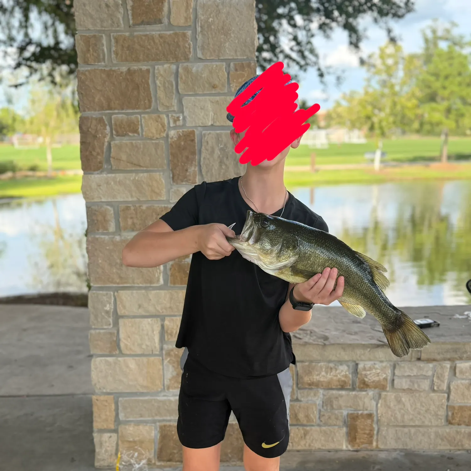 Largemouth bass caught on Fishbrain