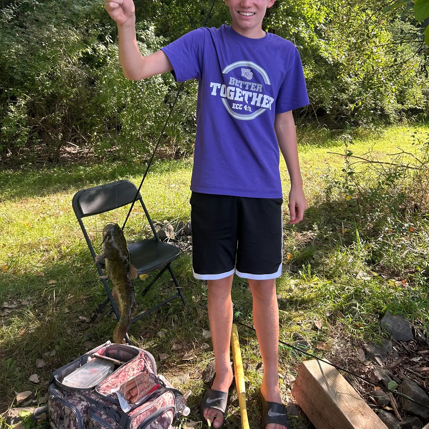 Black bullhead caught on Fishbrain