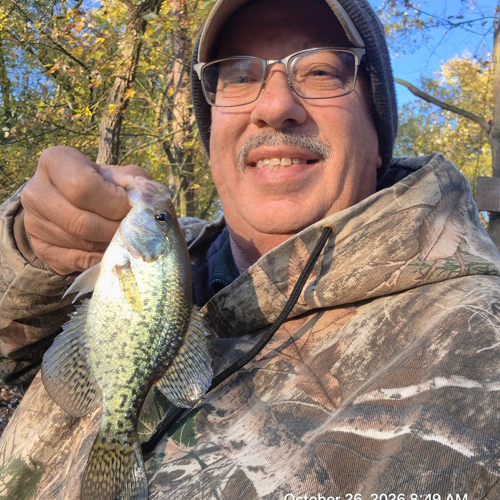 Black crappie caught on Fishbrain
