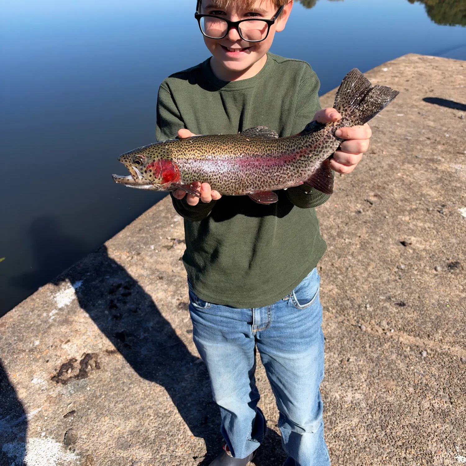 Rainbow trout caught on Fishbrain