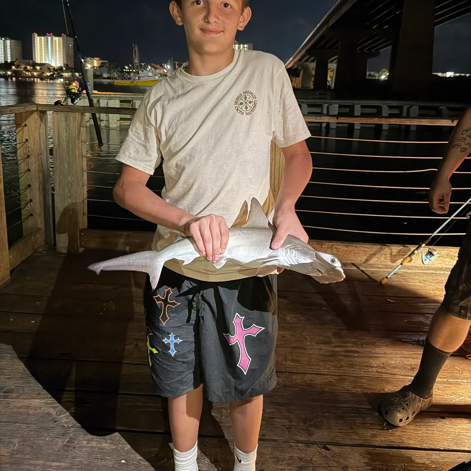 Great hammerhead shark caught on Fishbrain